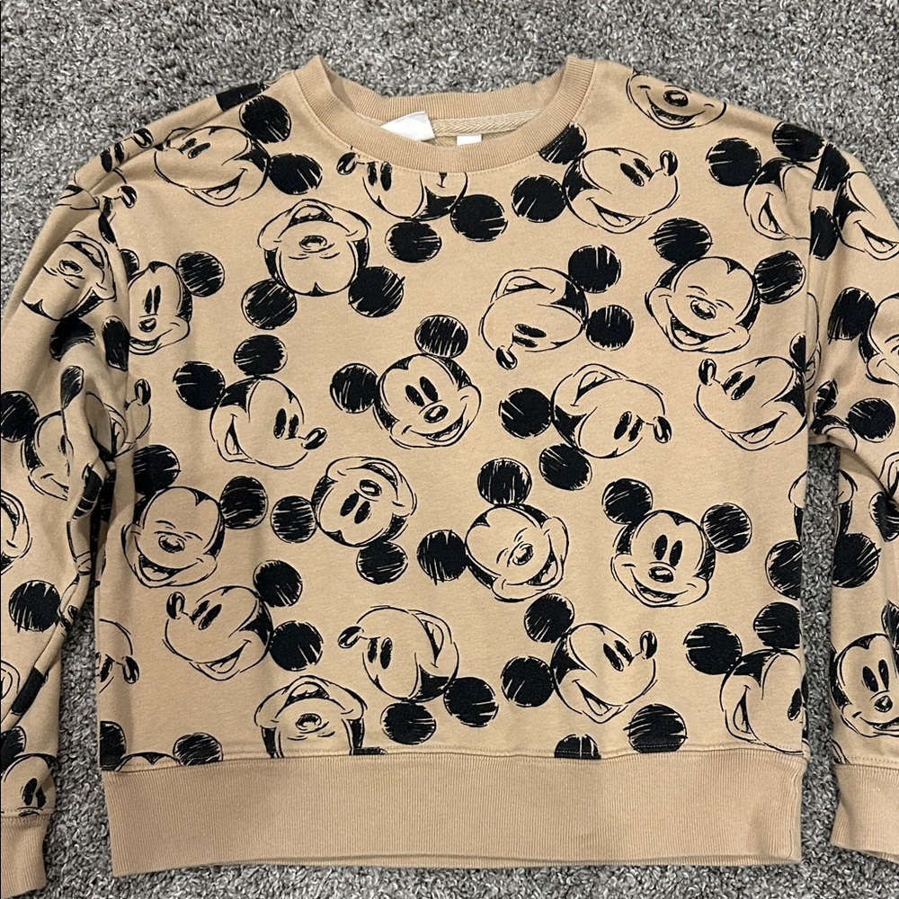 Disney Tan Crewneck Sweatshirt